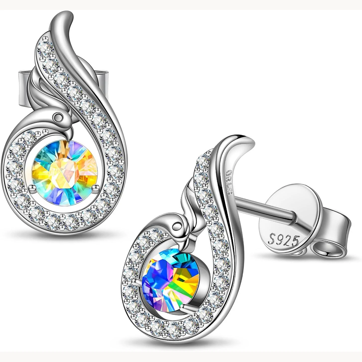 Kate Lynn Rise From the Ashes Phoenix stud earrings